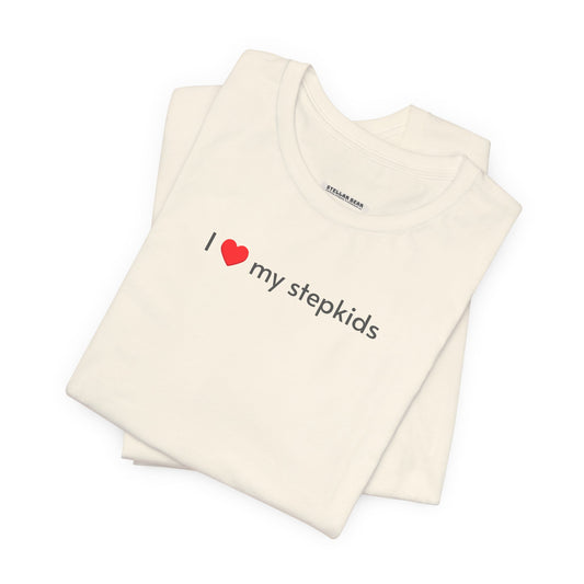 I Love My Stepkids Minimalist Style T-Shirt