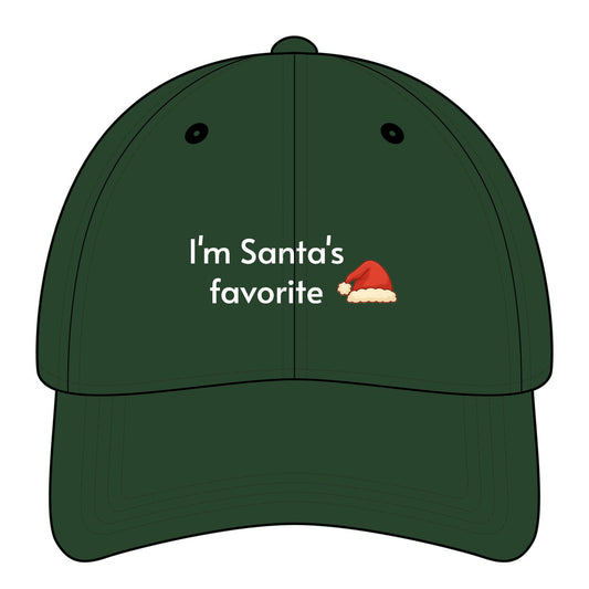 I'm Santa's Favorite Minimalist Style Cap