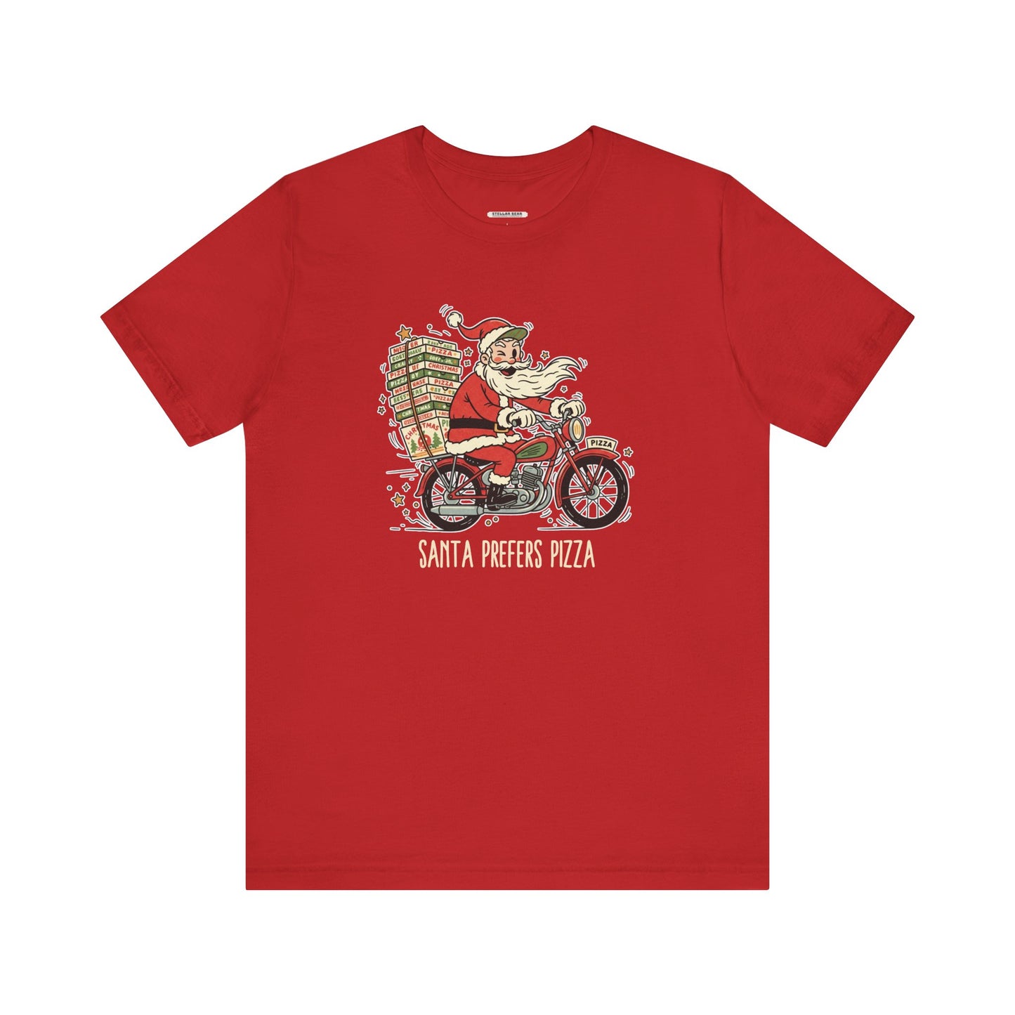 Santa Prefers Pizza Graphic T-Shirt