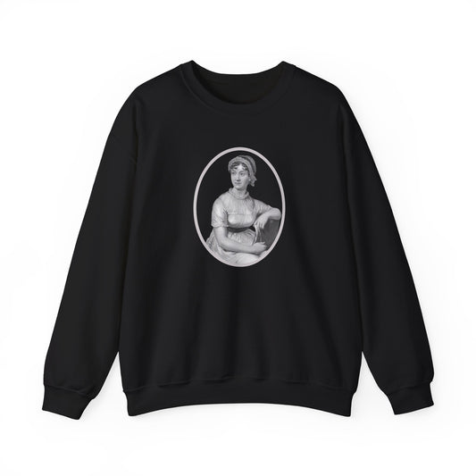 Jane Austen Portrait Vintage Graphic Sweatshirt