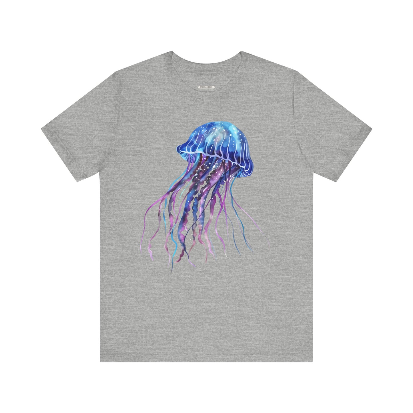 Jellyfish Blue Purple Graphic T-Shirt