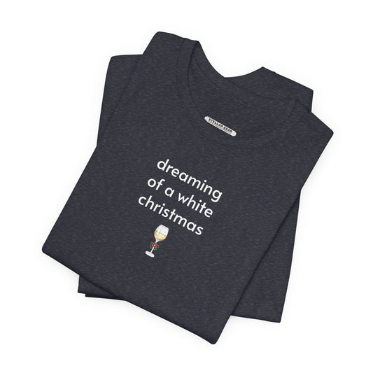 Dreaming of a White Christmas Minimalist Style T-Shirt