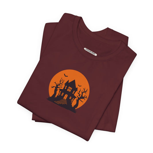 Haunted House Graphic T-Shirt