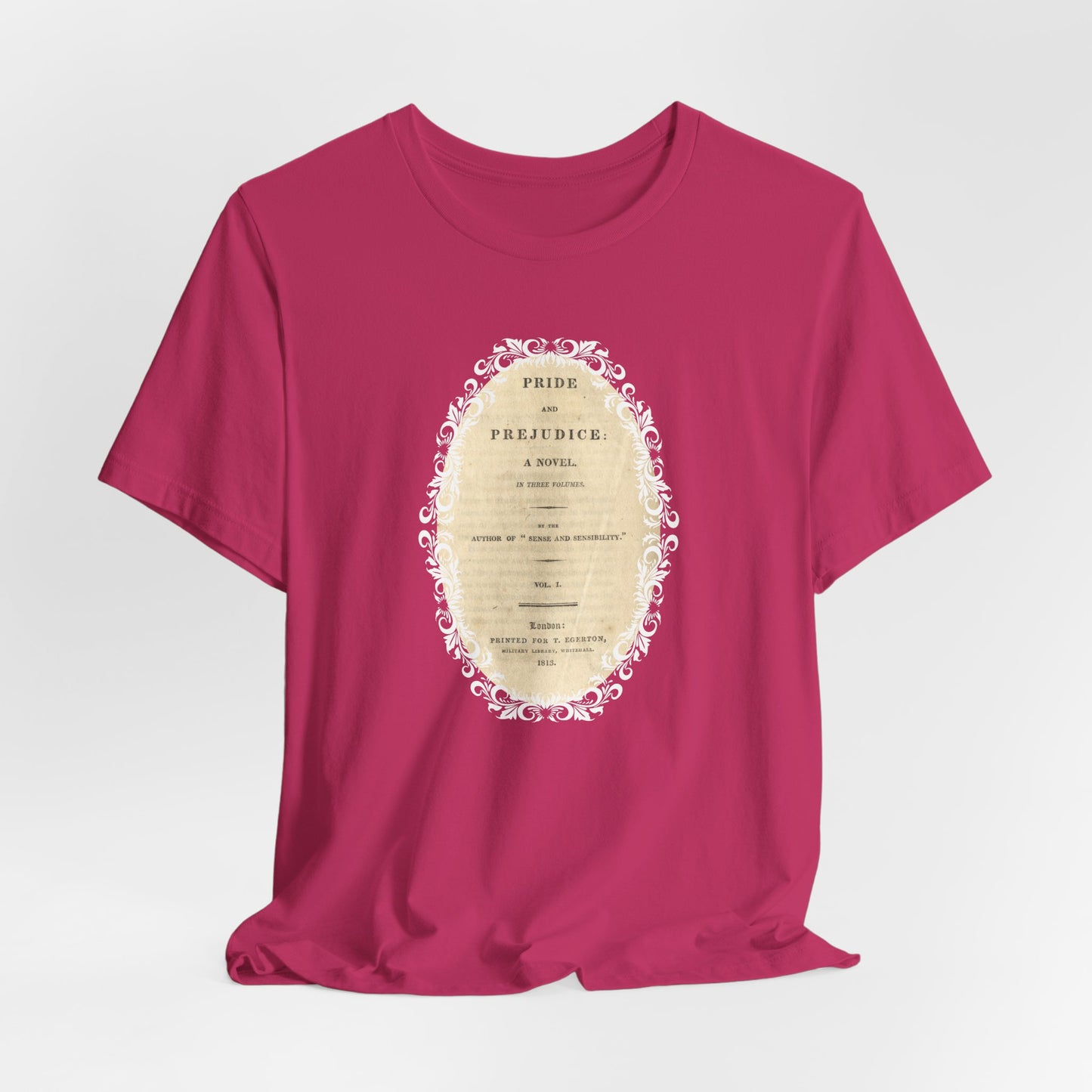 Pride and Prejudice First Edition Title Page 1813 Vintage Graphic T-Shirt (Jane Austen)