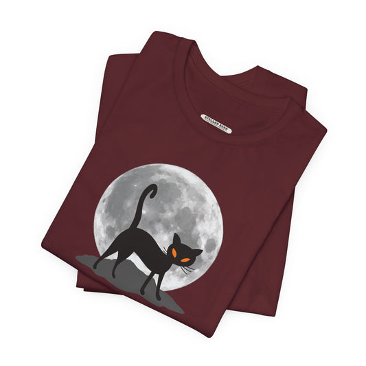 Cat Moon Graphic T-Shirt