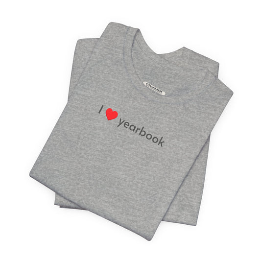 I Love Yearbook Minimalist Style T-Shirt