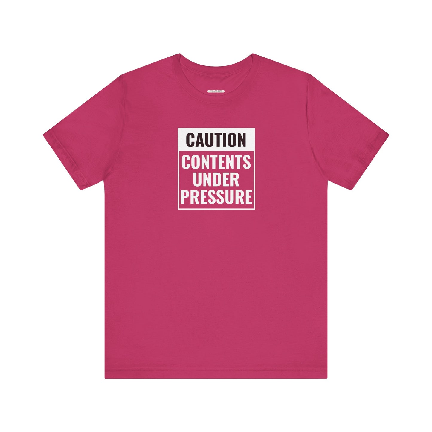 Caution, Contents Under Pressure Graphic T-Shirt