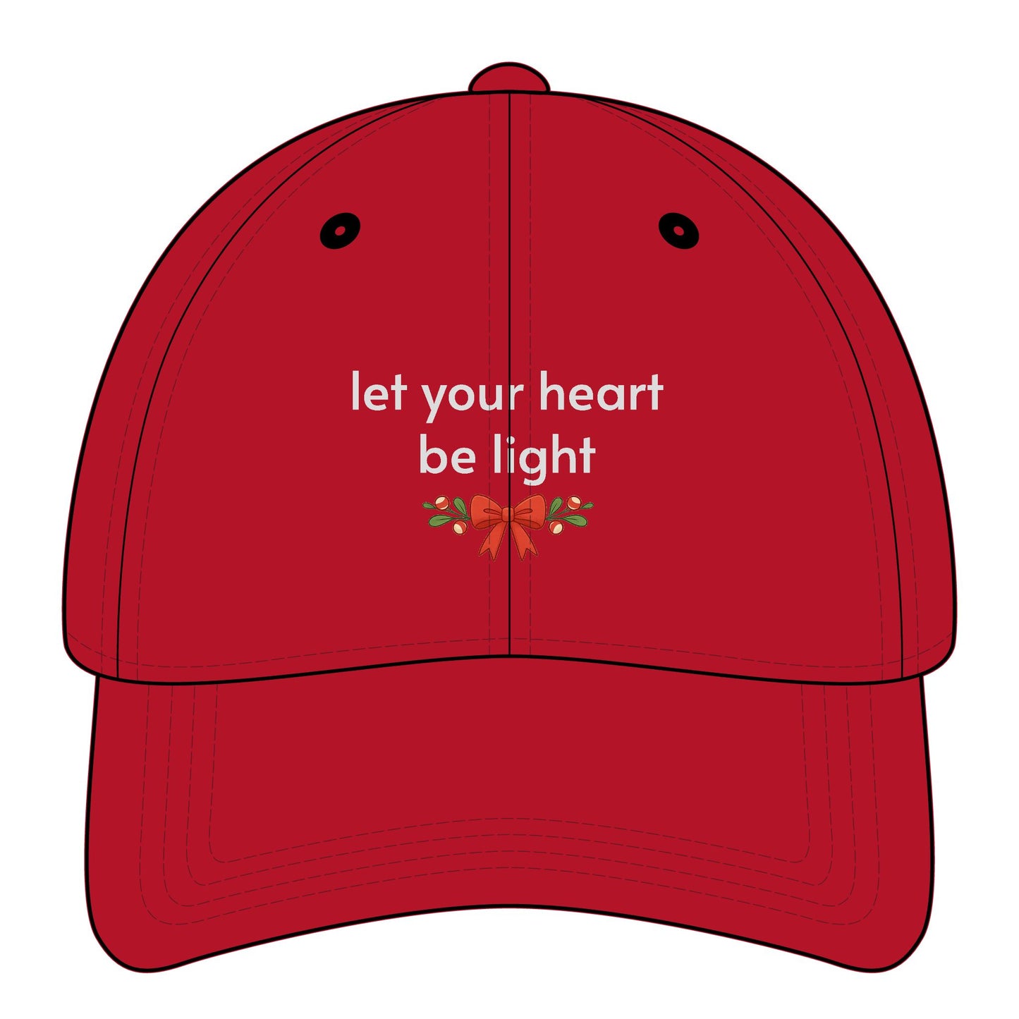 Let Your Heart Be Light Minimalist Style Cap