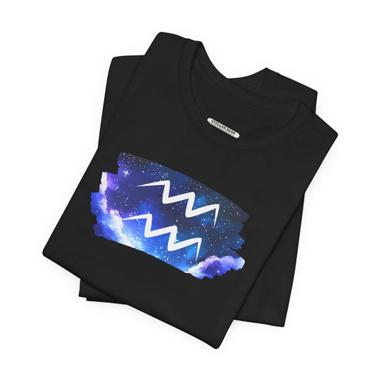 Aquarius Zodiac Sign Graphic T-Shirt