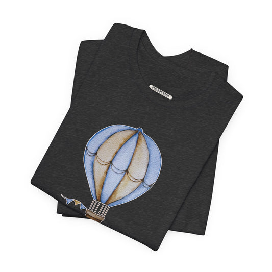 Hot Air Balloon Let's Fly Old-Style Vintage Objects Graphic T-Shirt