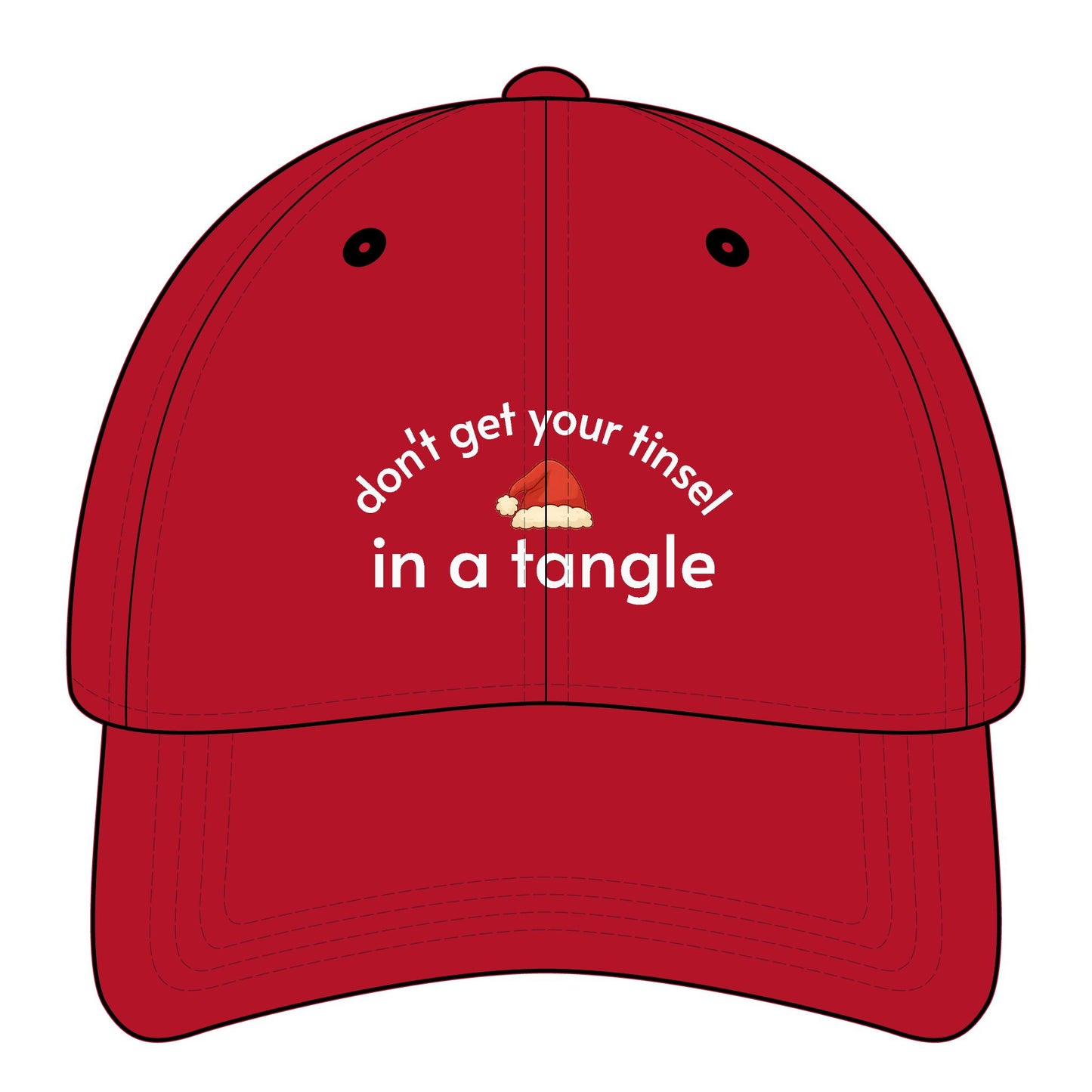 Don't Get Your Tinsel In a Tangle Graphic Cap