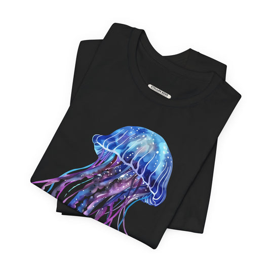 Jellyfish Blue Purple Graphic T-Shirt