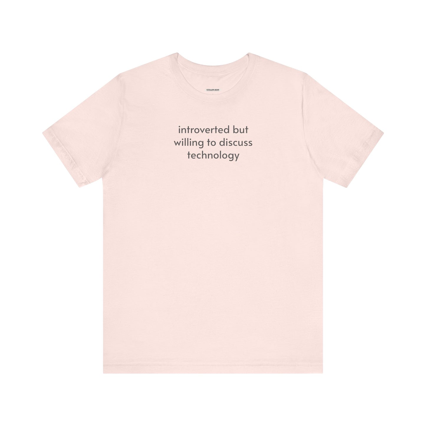 Introverted but Willing to Discuss Technology Minimalist Style T-Shirt