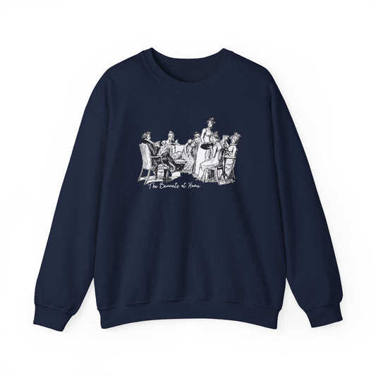 The Bennets at Home, Illustration 1894 Vintage Graphic Sweatshirt (Jane Austen)