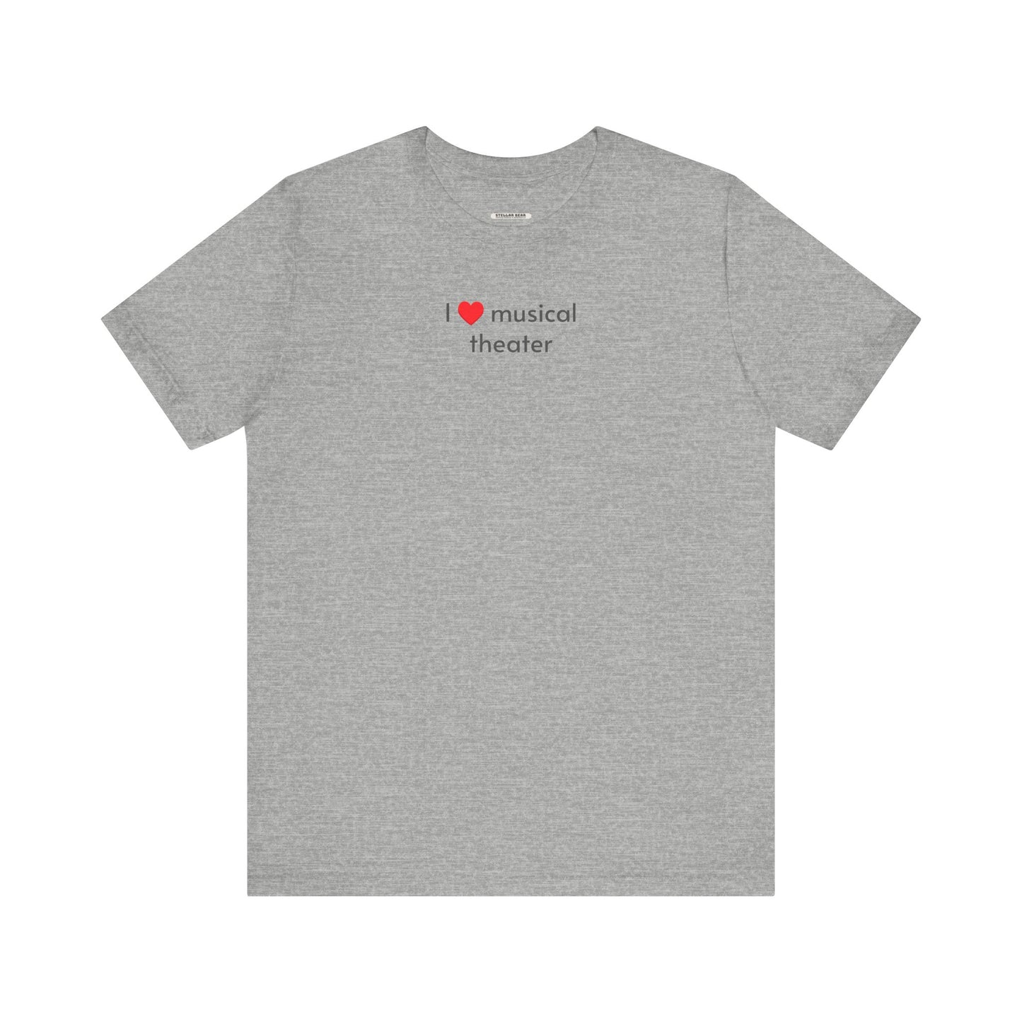 I Love Musical Theater Minimalist Style T-Shirt