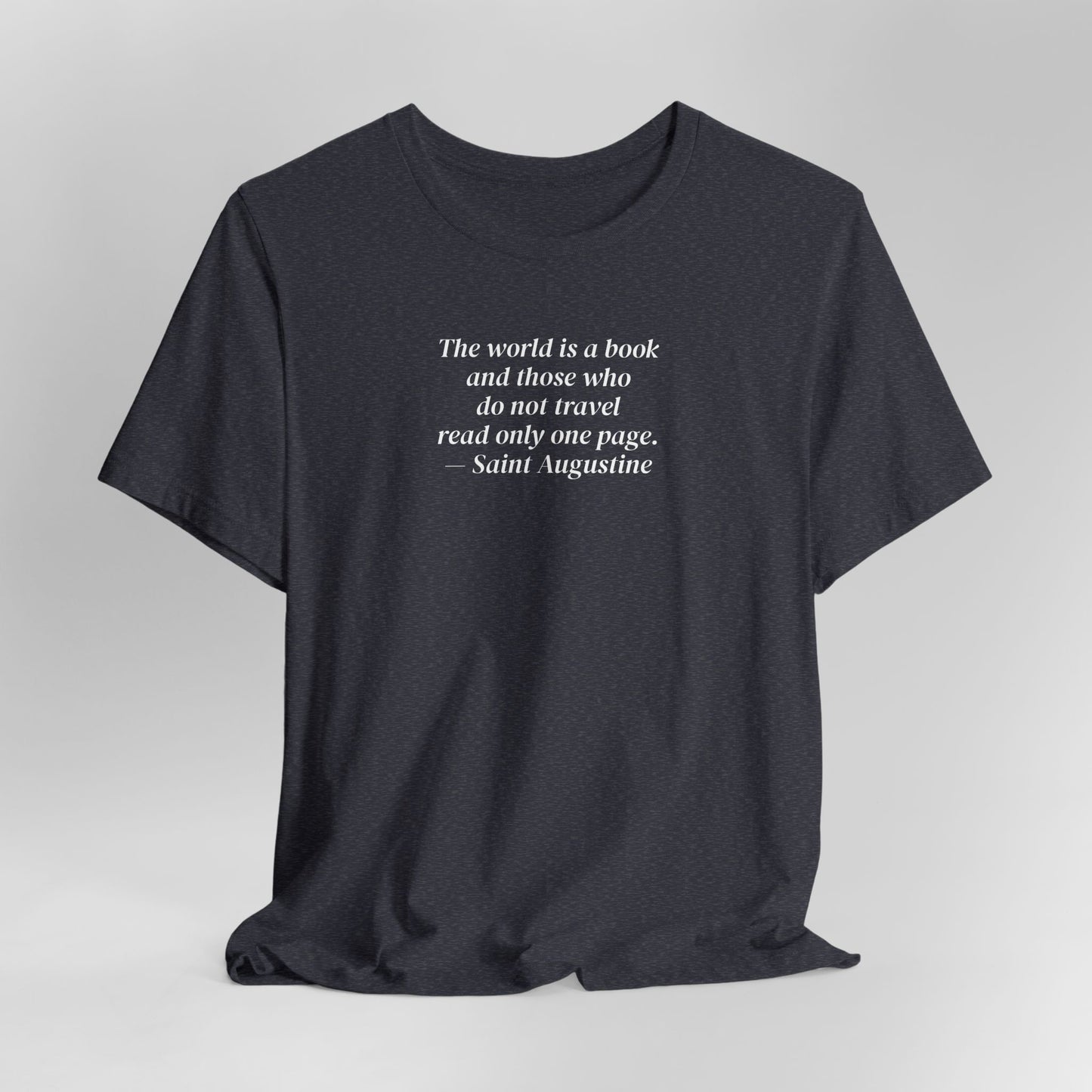 The World is a Book ... Travel Minimalist Style T-Shirt (St. Augustine)