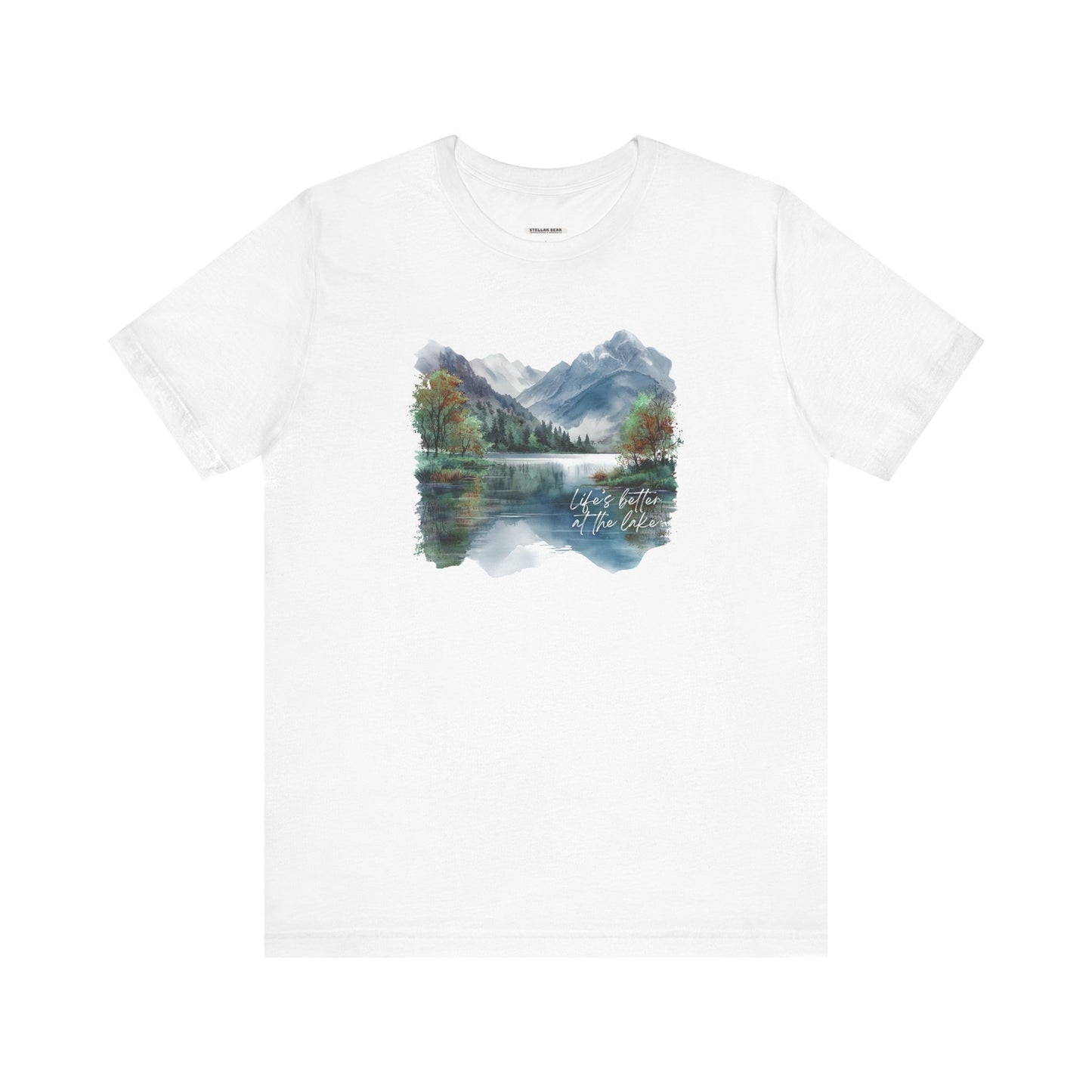 Life's Better at the Lake, Fall Trees Graphic T-Shirt