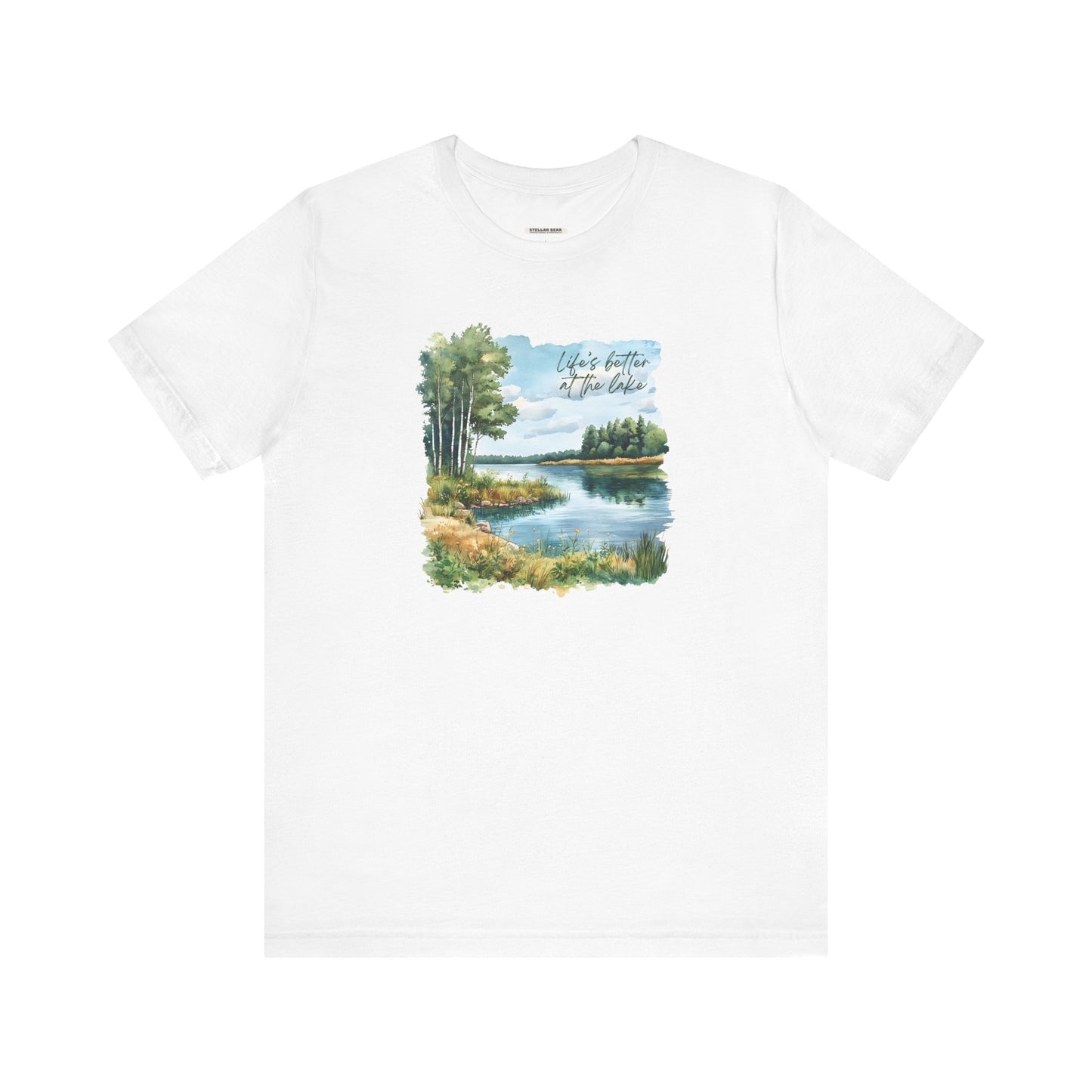 Life's Better at the Lake, Spring Trees Graphic T-Shirt