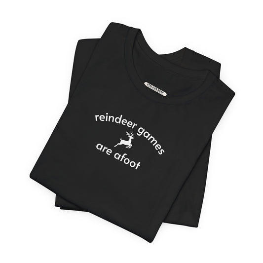 Reindeer Games are Afoot Minimalist Style T-Shirt