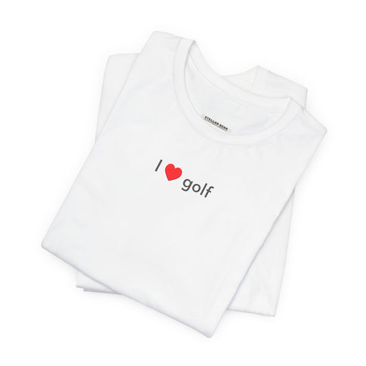 I Love Golf Minimalist Style T-Shirt