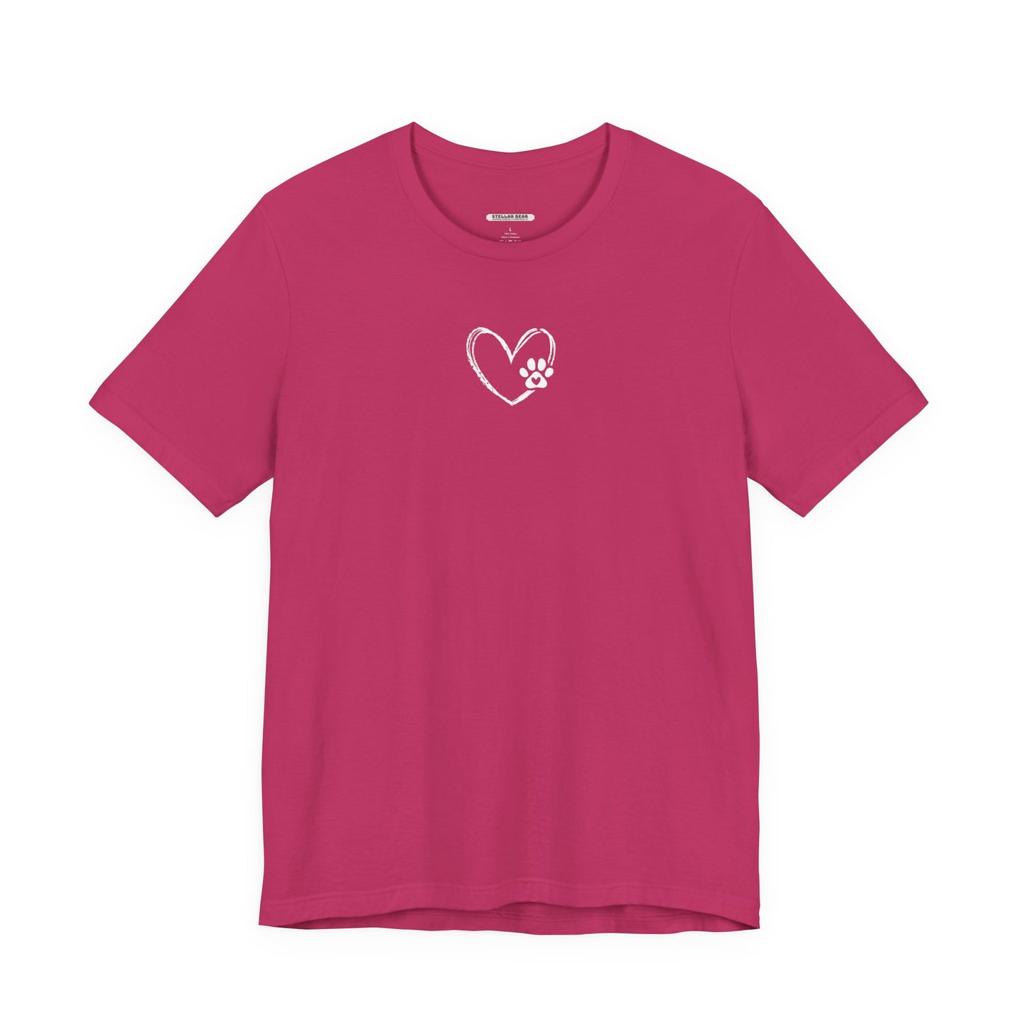 Heart Animal Paw Graphic T-Shirt