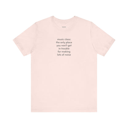 Music Class Make Noise Minimalist Style T-Shirt