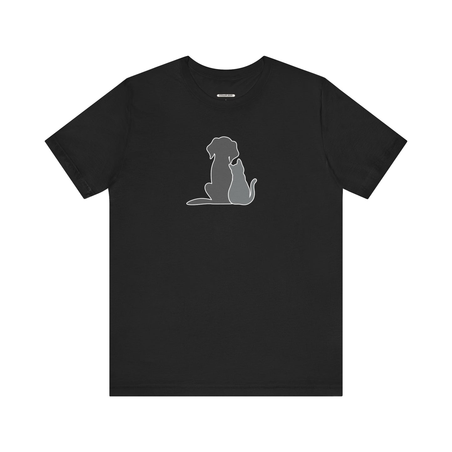 Dog and Cat • Sitting Graphic T-Shirt