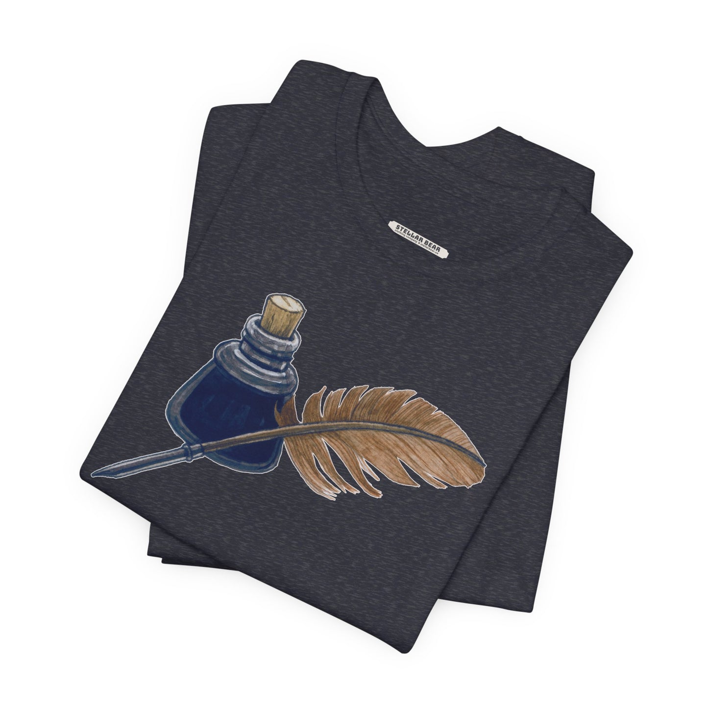 Ink and Feather Quill Pen Vintage Objects Graphic T-Shirt