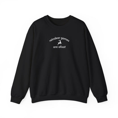 Reindeer Games are Afoot Minimalist Style Sweatshirt