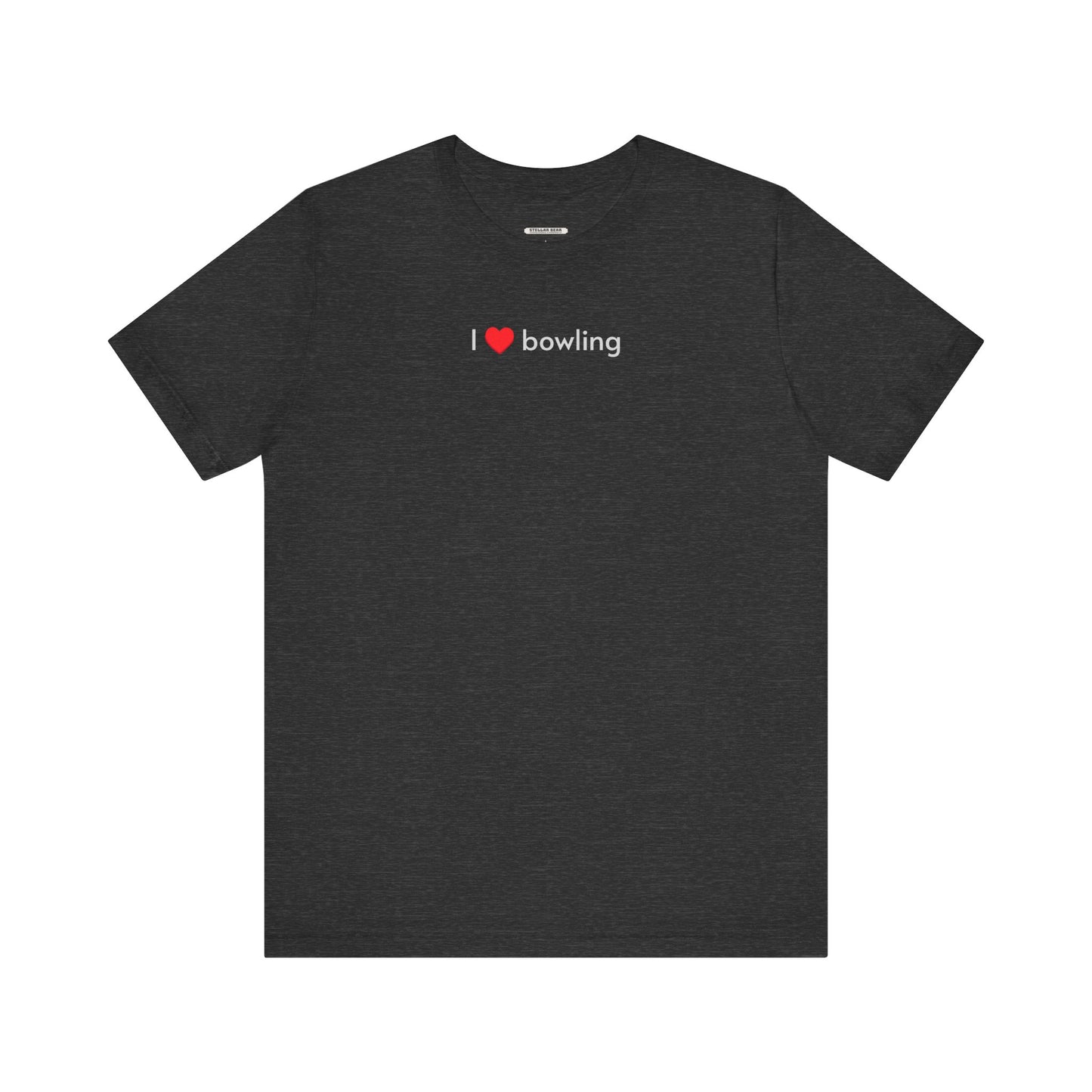 I Love Bowling Minimalist Style T-Shirt