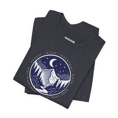 Forest River Mountain Moon Graphic T-Shirt