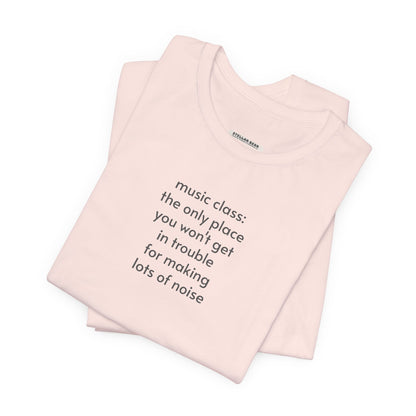 Music Class Make Noise Minimalist Style T-Shirt