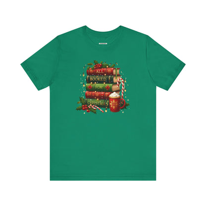 All Booked for Christmas Graphic T-Shirt