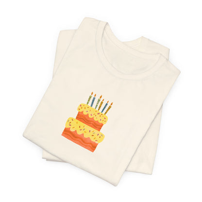 Birthday Cake Graphic T-Shirt