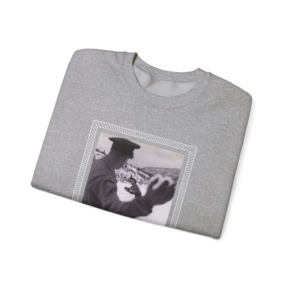 Snowball Fight, Marines, 1940 Vintage Graphic Sweatshirt