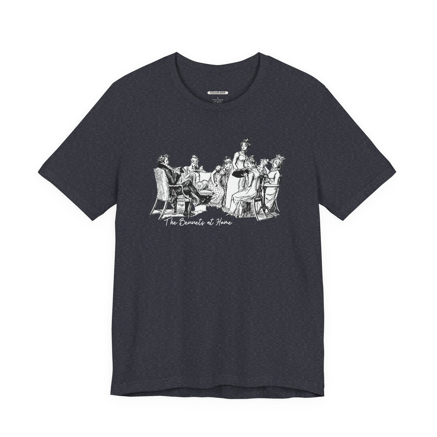 The Bennets at Home, Illustration 1894 Vintage Graphic T-Shirt (Jane Austen)