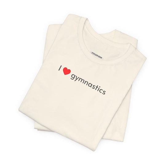I Love Gymnastics Minimalist Style T-Shirt