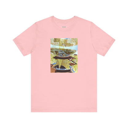 Space Colony Under Construction, NASA 1970 Illustration Vintage Graphic T-Shirt