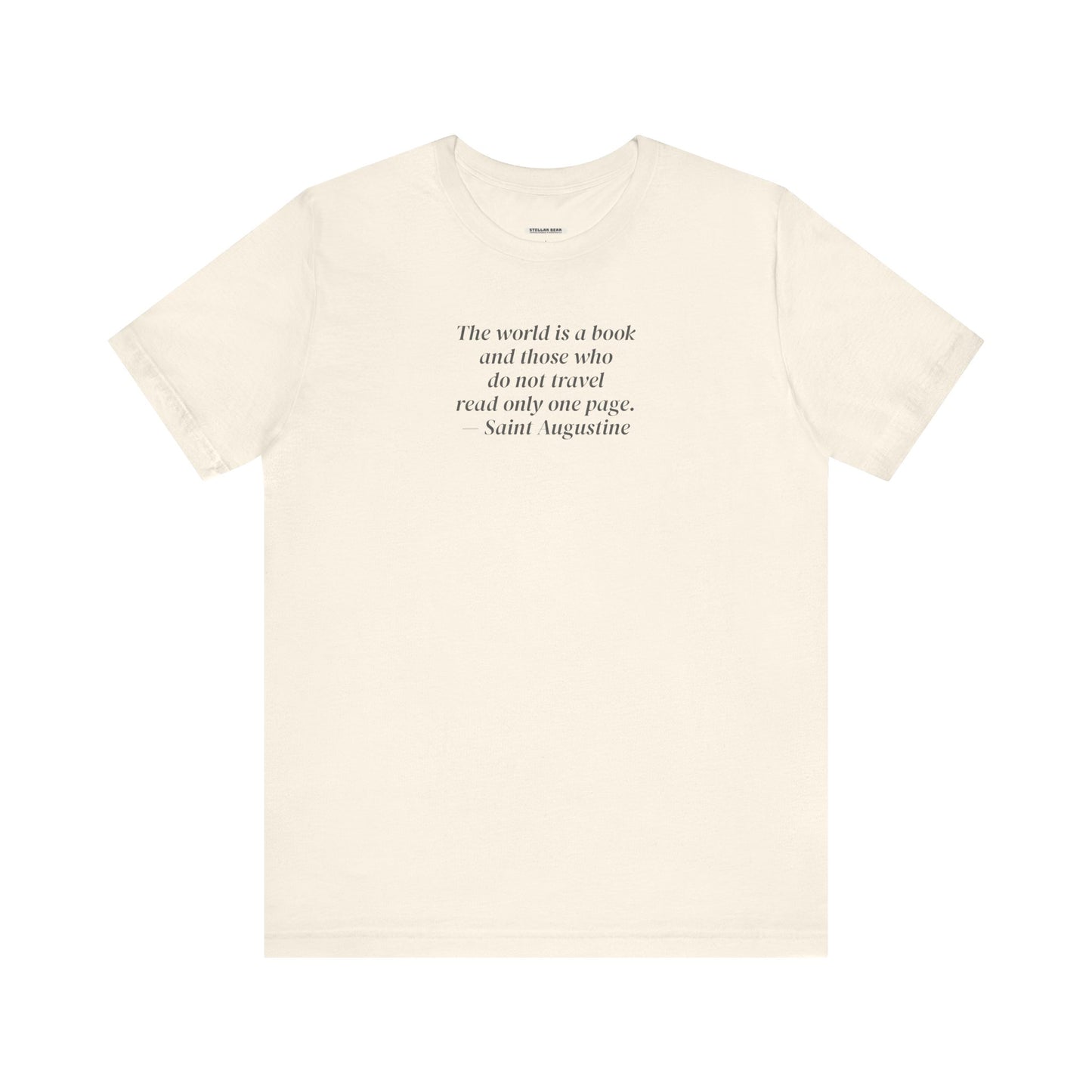 The World is a Book ... Travel Minimalist Style T-Shirt (St. Augustine)