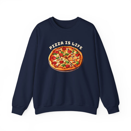 Pizza is Life Graphic Sweatshirt
