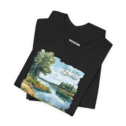 Life's Better at the Lake,  Spring Trees Graphic T-Shirt