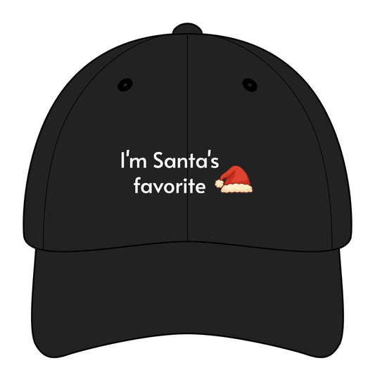 I'm Santa's Favorite Minimalist Style Cap