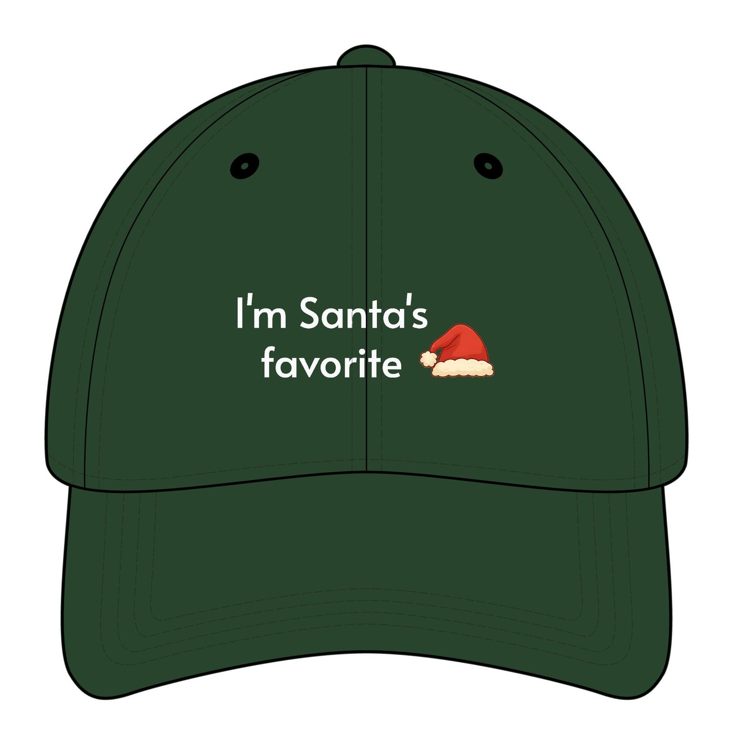I'm Santa's Favorite Minimalist Style Cap