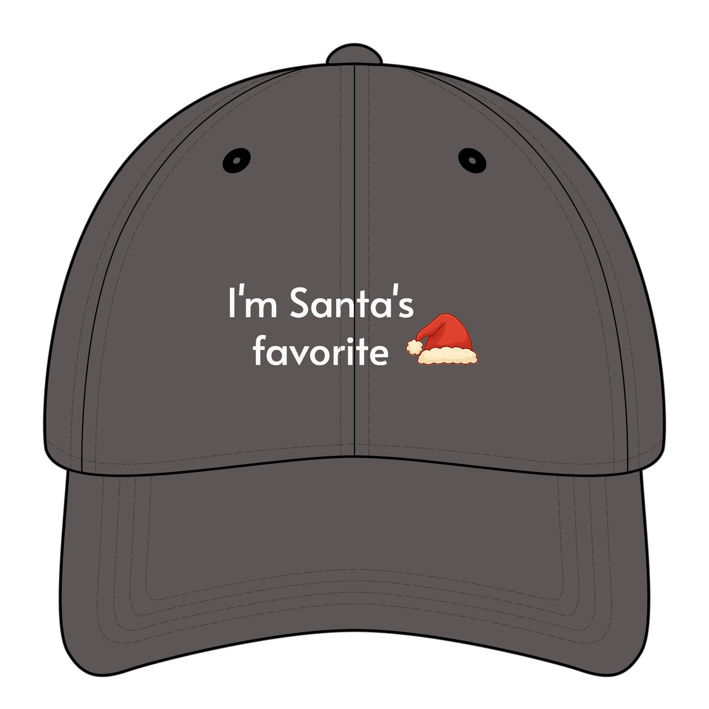 I'm Santa's Favorite Minimalist Style Cap