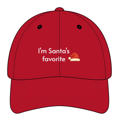 I'm Santa's Favorite Minimalist Style Cap