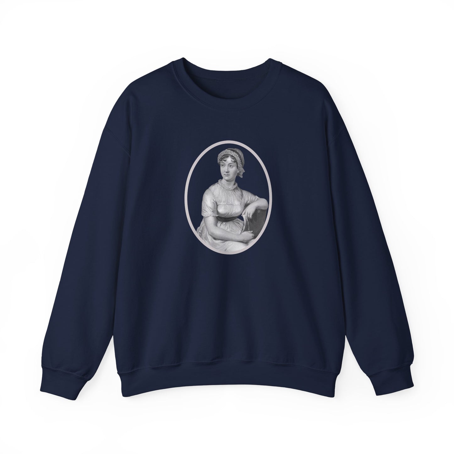 Jane Austen Portrait Vintage Graphic Sweatshirt