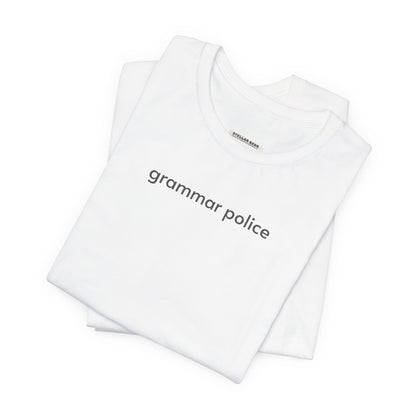 Grammar Police Minimalist Style T-Shirt
