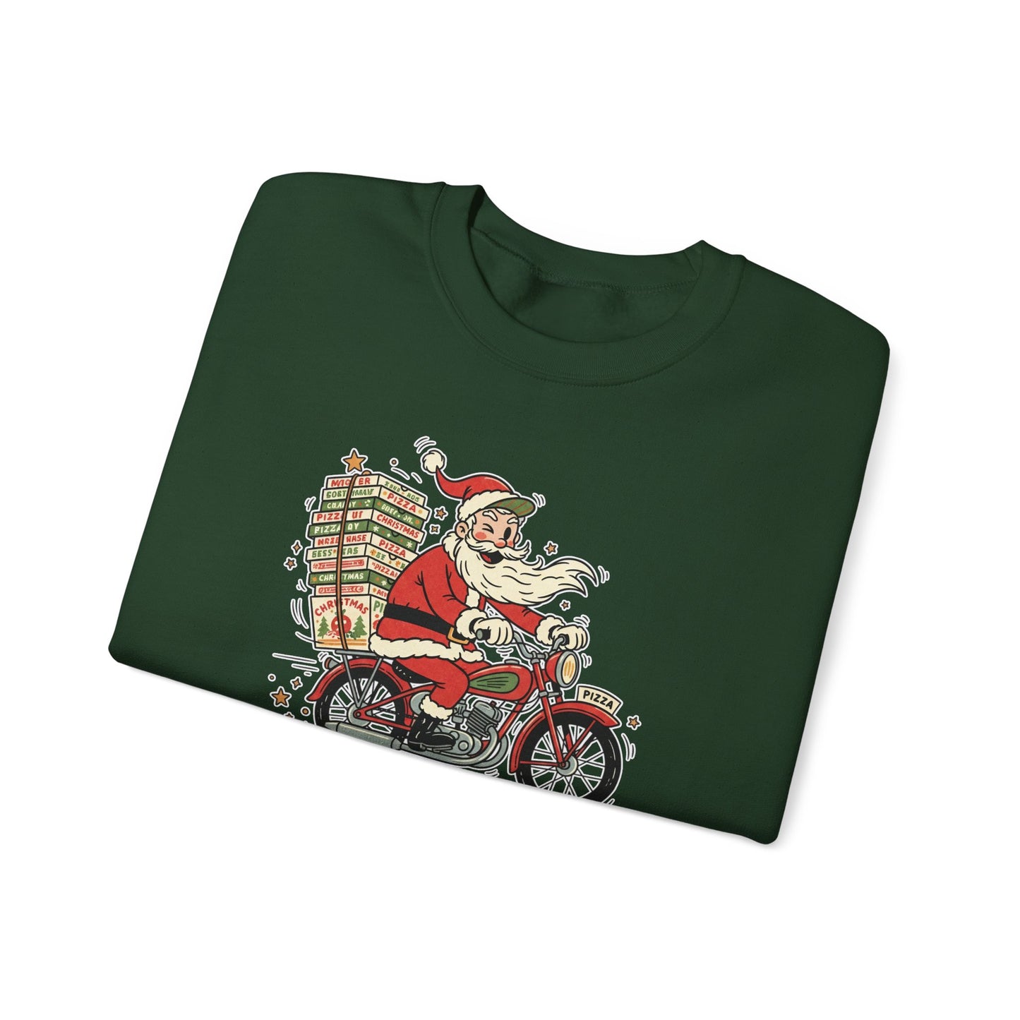 Santa Prefers Pizza Graphic Sweatshirt
