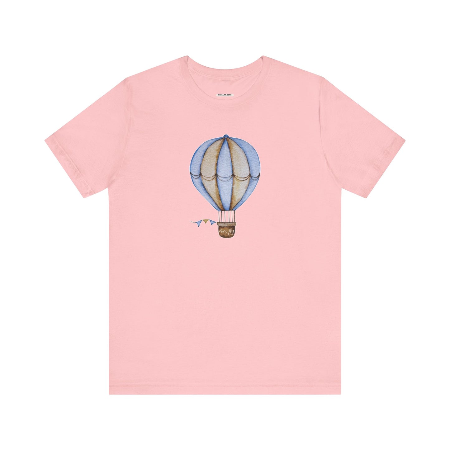 Hot Air Balloon Let's Fly Old-Style Vintage Objects Graphic T-Shirt