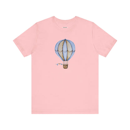 Hot Air Balloon Let's Fly Old-Style Vintage Objects Graphic T-Shirt